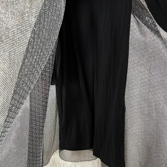 Maje Womens Rider Fit & Flare Dress Black Metallic Pockets Zip Sleeveless 2 New - Picture 8 of 11